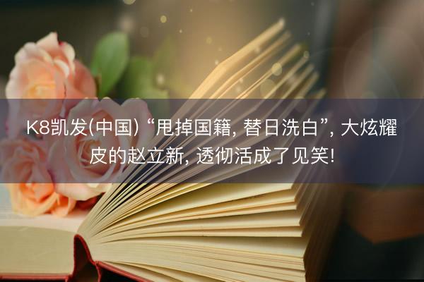 K8凯发(中国) “甩掉国籍， 替日洗白”， 大炫耀皮的赵立新， 透彻活成了见笑!
