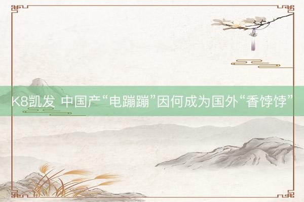 K8凯发 中国产“电蹦蹦”因何成为国外“香饽饽”